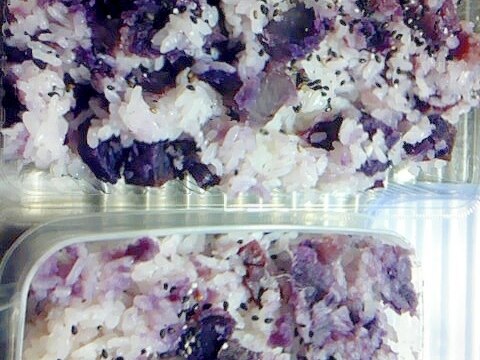 紫芋のご飯